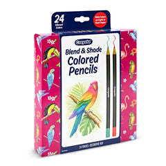 Crayola 24ct Blend and Shade Colored Pencils, School Supplies, Adult Coloring Supplies, Gifts for Teachers and Kids, Ages 4+