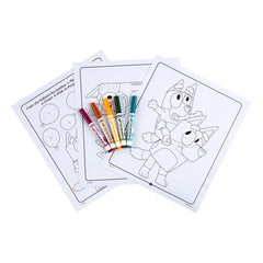 Crayola Bluey Color & Sticker Activity Set: Creative Coloring Book for Kids with Markers & Stickers, 32 Pages