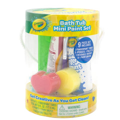Crayola Multipack Mini-Bath Paint Set: Educational Focus, Creativity, Bath Toys, 9 Pieces