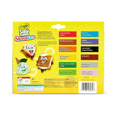 Crayola 12ct Silly Scents Smash Ups Washable Markers, Chisel Tip, Scented Markers, Cute School Supplies, Coloring Gift, Ages 3+