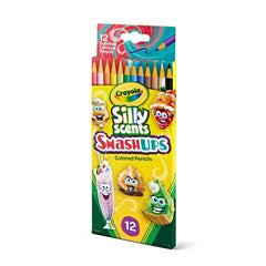 Crayola 12ct Silly Scent Smash Ups Colored Pencils: Scented Drawing & Coloring Book Supplies for Kids, No. 2 Lead
