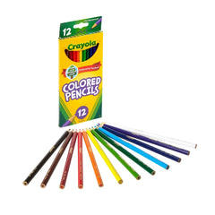 Crayola 12ct Pre-Sharpened Colored Pencils,  Kids School Supplies, Art Classroom Must Haves for Teachers, Coloring Gift Ages 5+