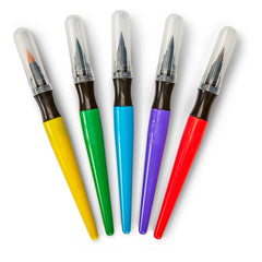 Crayola 5ct Paint Brush Pens: Multicolor Kids' Painting Brush Set for All Paint Types