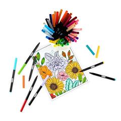 Crayola 50ct Color and Detail Markers, School Supplies, Journaling and Adult Coloring Supplies, Gifts for Teachers and Kids, Ages 4+