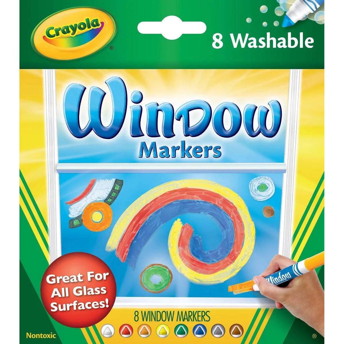 Crayola 8ct Super Tips Washable Markers, Pastel Markers, Cute School Supplies, Teacher Essentials, Adult Coloring Tools, Ages 3+