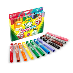 Crayola 12ct Silly Scents Smash Ups Washable Markers, Chisel Tip, Scented Markers, Cute School Supplies, Coloring Gift, Ages 3+
