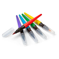 Crayola 5ct Paint Brush Pens: Multicolor Kids' Painting Brush Set for All Paint Types
