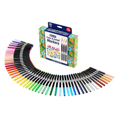 Crayola 50ct Color and Detail Markers, School Supplies, Journaling and Adult Coloring Supplies, Gifts for Teachers and Kids, Ages 4+