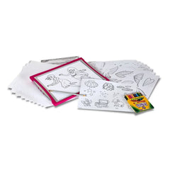 Crayola Light Up Tracing Pad Pink: Creative Drawing Kit for Kids, Includes Colored Pencils & Paper, Toys for Ages 6-8